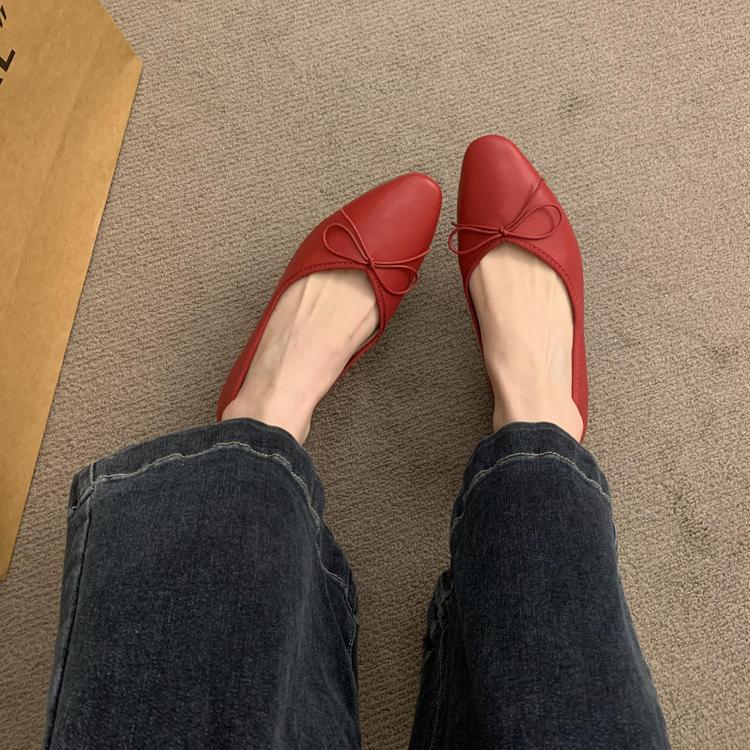 Silver Single-Layer Shoes Women'S Skirt 2025 Spring New Late Night Breeze Gentle Bow Inner Height Increasing Milk Shoes Vintage - Image 5